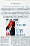 Mylène Farmer Presse Coiffure Beauté International Deacute;cembre 1989