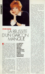 Mylène Farmer Presse Elle 11 décembre 1989