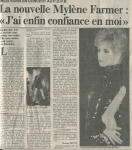 Mylène Farmer Presse France Soir 07 decembre 1989