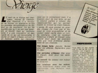 Mylène Farmer Presse L'Alsace 03 janvier 1989