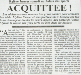 Mylène Farmer Presse Le Journal de Toulouse 02 octobre 1989