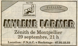 Mylène Farmer Presse Le Midi Libre 22 septembre 1989