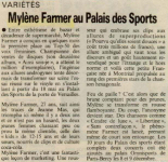 Mylène Farmer Presse Le Quotidien de Paris 17 mai 1989