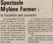 Mylène Farmer Presse Les Dépêches 06 juin 1989