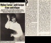 Mylène Farmer Presse Libération 10 octobre 1989