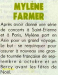 Mylène Farmer Presse Nana Août 1989