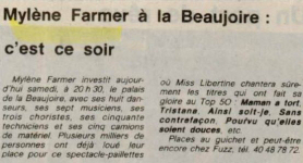 Mylène Farmer Presse Ouest France 02 décembre 1989