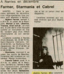 Mylène Farmer Presse Ouest France 21 octobre 1989