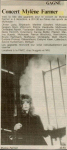 Mylène Farmer Presse L'Alsace 22 novembre 1989