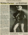 Mylène Farmer Presse L'Echo du Centre 10 octobre 1989