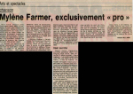 Mylène Farmer Presse La Nouvelle République 13 novembre 1989