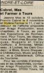 Mylène Farmer Presse La Nouvelle République 14 septembre 1989