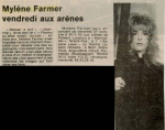 Mylène Farmer Presse La Nouvelle République 24 octobre 1989