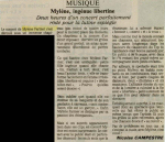 Mylène Farmer Presse Le Dauphiné 16 octobre 1989
