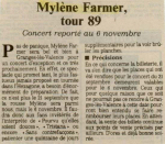 Mylène Farmer Presse Le Dauphiné 17 septembre 1989