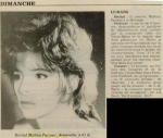 Mylène Farmer Presse Le Maine 07 octobre 1989