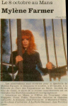 Mylène Farmer Presse Le Maine 09 septembre 1989