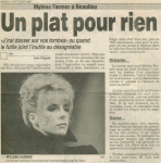 Mylène Farmer Presse Le Matin 14 octobre 1989