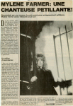 Mylène Farmer Presse Le Méridional 14 novembre 1989