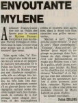 Mylène Farmer Presse Le Méridional 17 novembre 1989