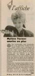 Mylène Farmer Presse Le Parisien 07 décembre 1989