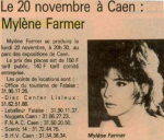 Mylène Farmer Presse Le Pays 03 novembre 1989