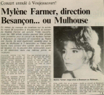 Mylène Farmer Presse Le Pays 21 novembre 1989