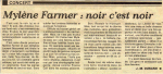 Mylène Farmer Presse Le Progrès 11 octobre 1989
