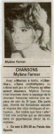 Mylène Farmer Presse Les Dernières Nouvelles d'Alsace 05 décembre 1989