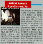 Mylène Farmer Presse Spotlight Août 1989