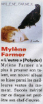 Mylène Farmer Presse Jeune et Jolie 1991