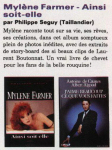 Mylène Farmer Presse Jeune et Jolie 1991