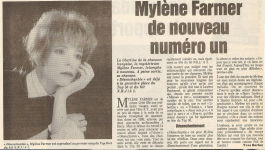 Mylène Farmer Presse Le Parisien 1991
