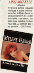 Mylène Farmer Presse Podium