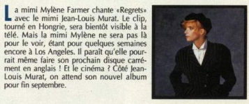 Mylène Farmer Presse Smash Hits 1991