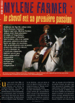 Mylène Farmer Presse Star Cheval 1991