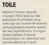 Mylène Farmer Presse Star Music 1991