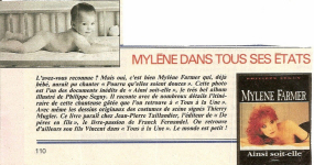 Mylène Farmer Presse Télé 7 Jours 1991