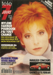 Mylène Farmer Télé 7 Jours Programmes du 06 au 12 avril 1991