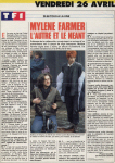 Mylène Farmer Presse TV Hebdo 20 avril 1991 1991