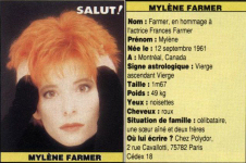 Mylène Farmer Presse Salut 1992