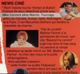 Mylène Farmer Presse Star Music 1992