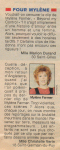 Mylène Farmer Presse Télé 7 Jours 1992