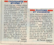 Mylène Farmer Presse Télé 7 Jours 1992