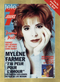 Mylène Farmer Presse Télé 7 Jours programmes du 19 au 25 décembre 1992