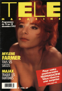 Mylène Farmer Télé Magazine 12 au 18 décembre 1992