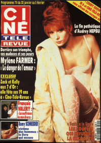 Mylène Farmer Presse Ciné Télé Revue programmes du 30 janvier au 05 février 1993