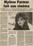Mylène Farmer Presse L'Est Républicain 02 octobre 1994