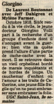 Mylène Farmer Presse L'Est Républicain 12 octobre 1994