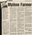 Mylène Farmer Presse Le Parisien 05 octobre 1994